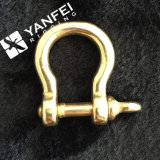Small Solid Brass Bow Type Shackle for Bag