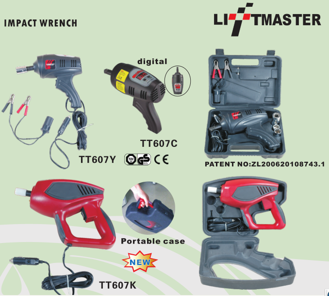 12V Impact Wrench with Digital Display & Torque Configuration