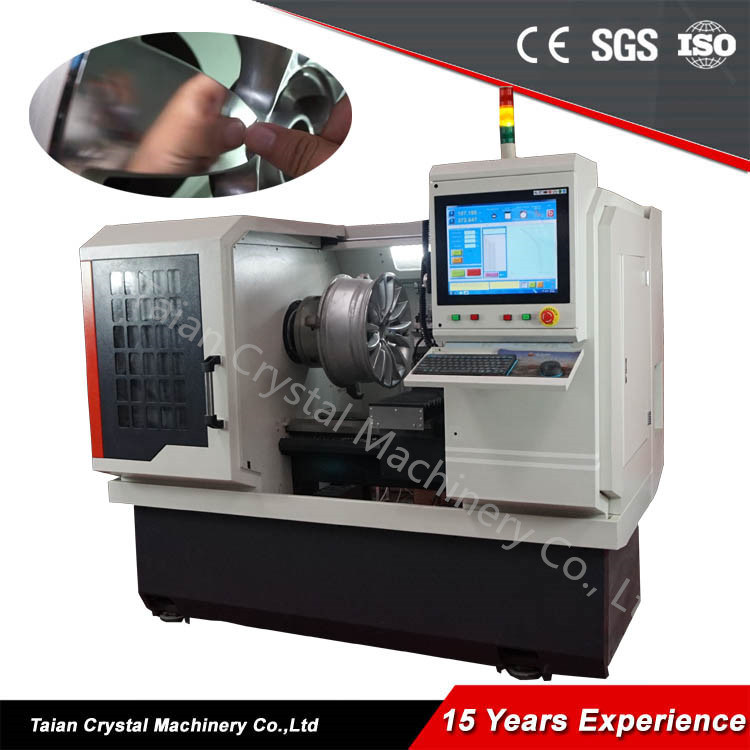 CNC Wheel Repair Machine Diamond Cut Alloy Wheel Repair Lathe