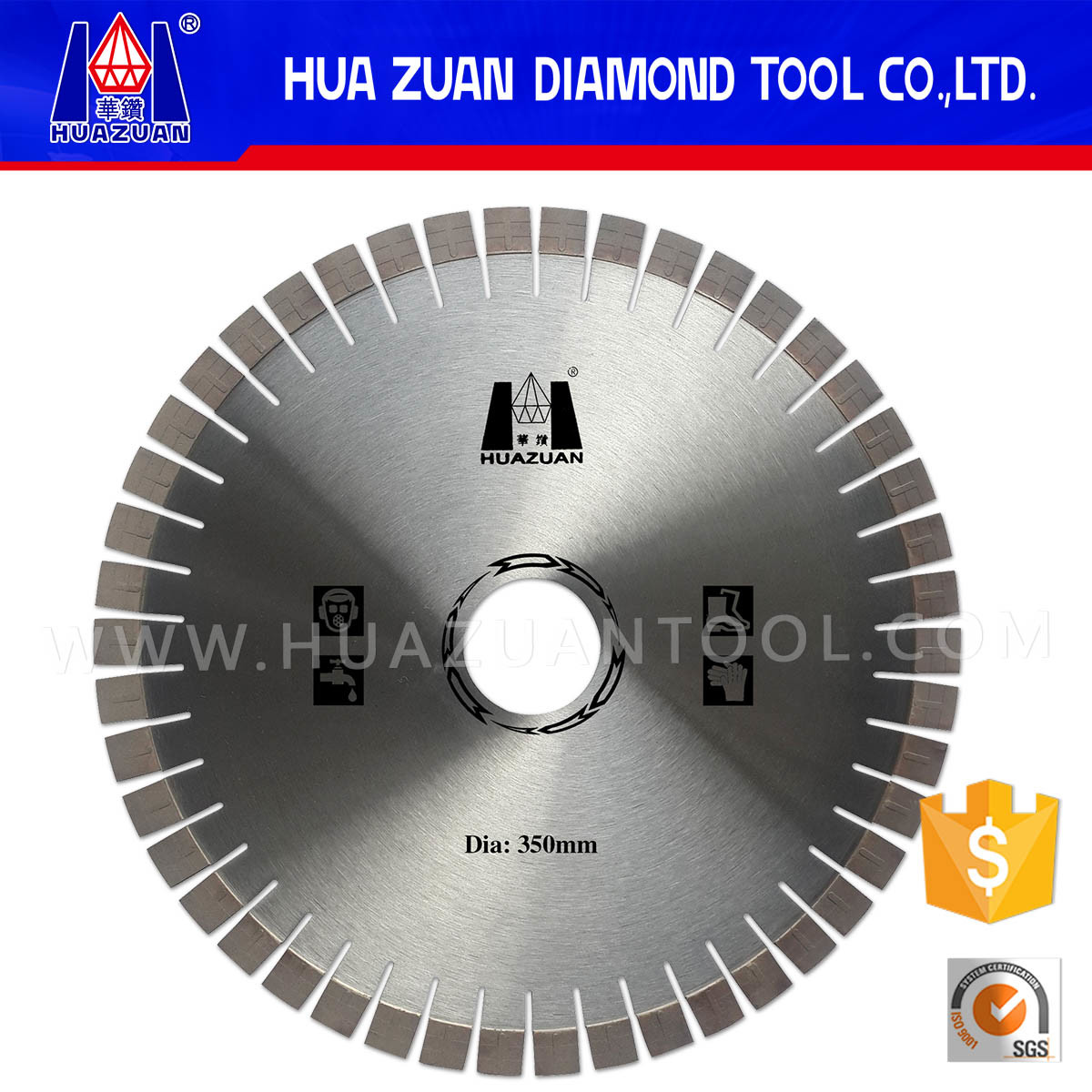 350mm T Type Segment Diamond Granite Saw Blade