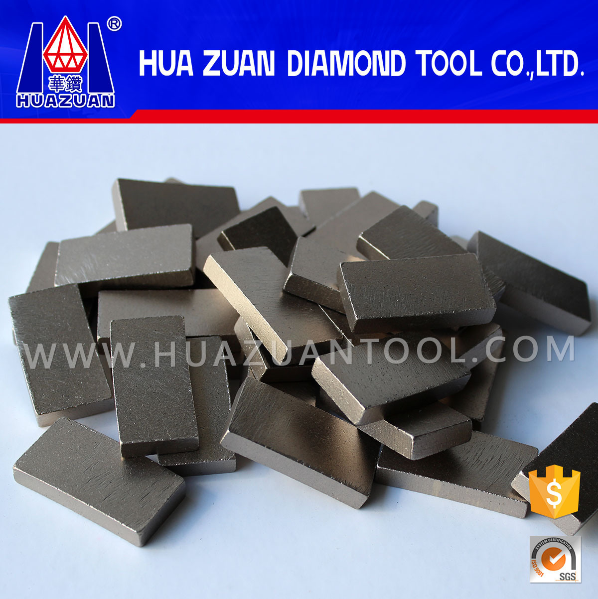 Huazuan 900mm Diamond Cutting Segment for Granite Sandstone Marble Limestone