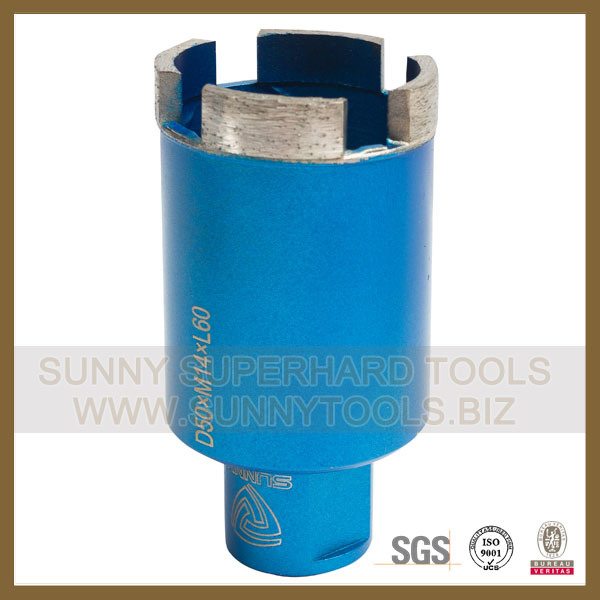 Straight Shank Connection Small Diamond Core Drilling Bit