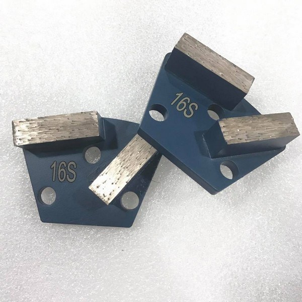 2 Bar Metal Trapezoid Grinding Diamonds Tool for Concrete Floor