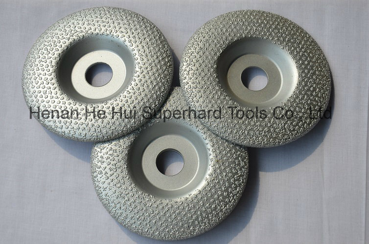 Diamond Banking-up Vacuum Brazing Diamond Cup Wheel for Metal Grinding