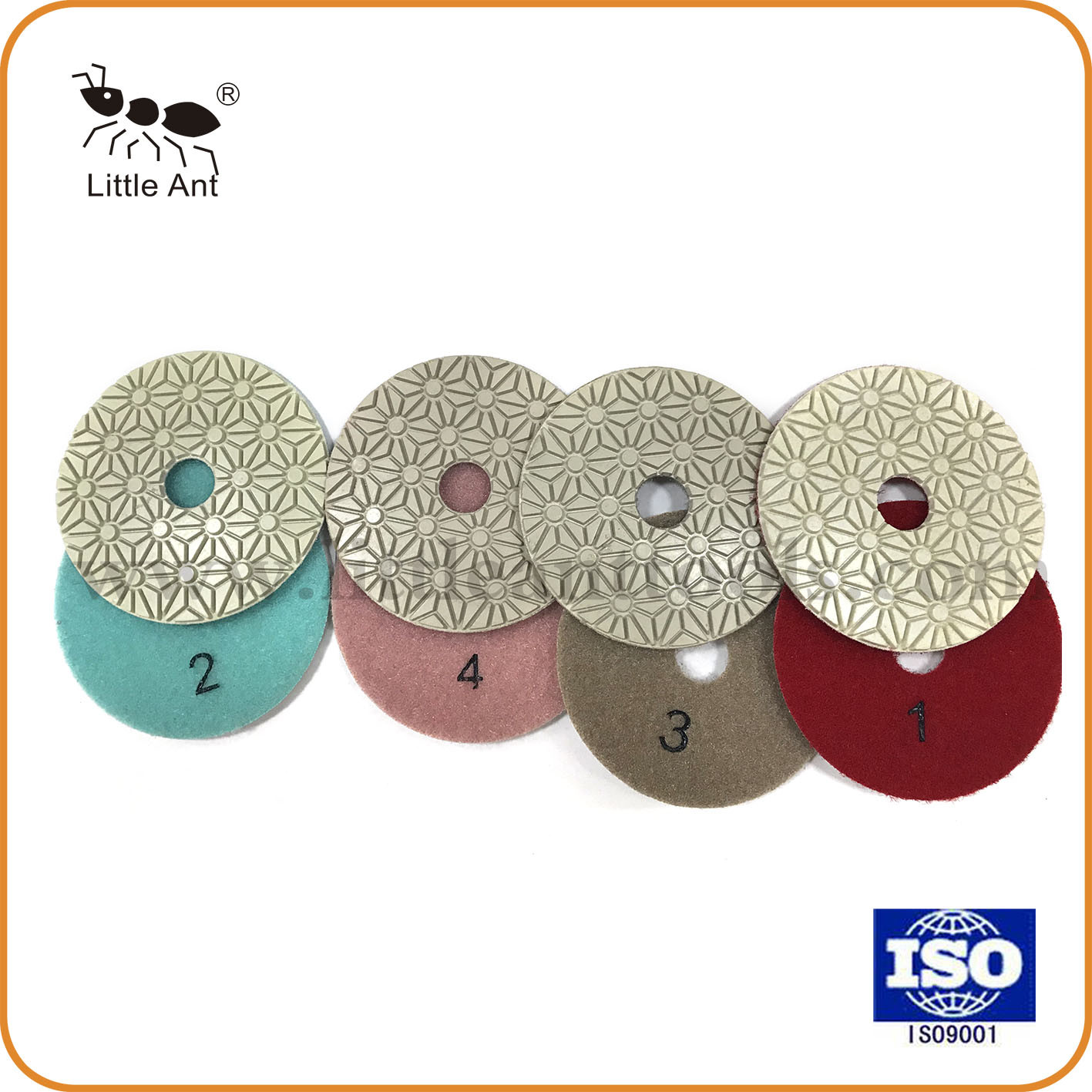 China Resin Boned Goodthree Step Diamond Polishing Pad