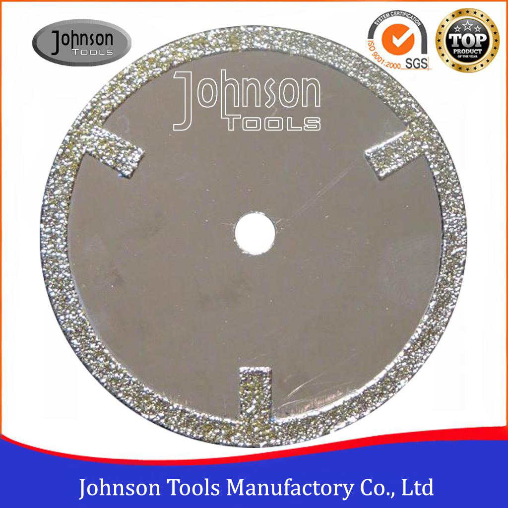 105-300mm Electroplated Diamond Saw Blades with Straight Protection Teeth for Marble and Granite Cutting