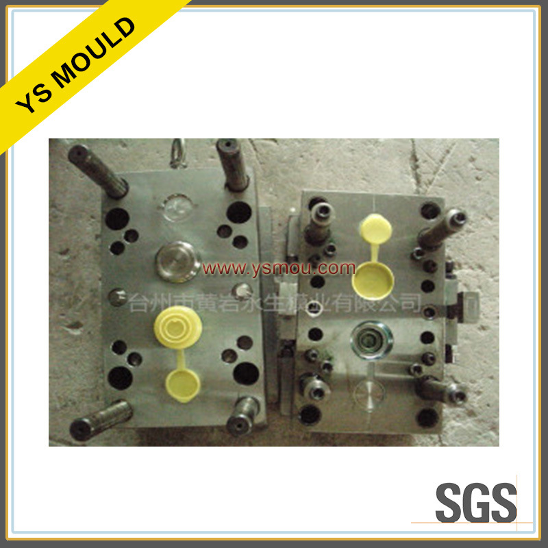 Plastic Yellow Oil Flip Cap Mould