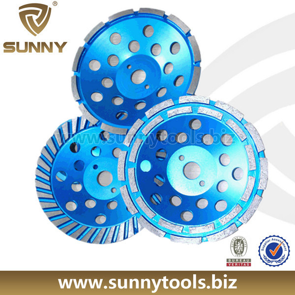 Aluminum Backer Diamond Grinding Cup Wheel for Granite