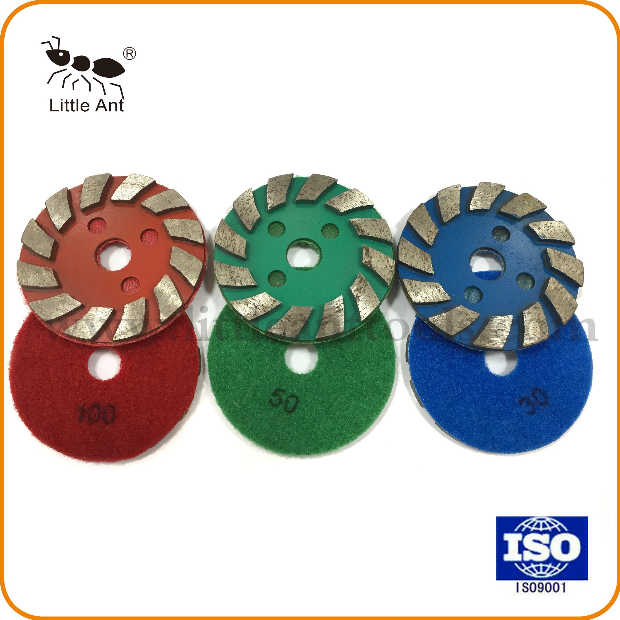 High Efficiency Diamond Grinding Plates with Velcro for Floor Polishing