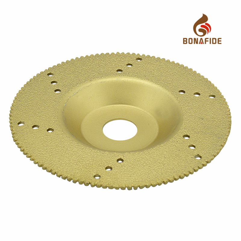 Dish Type Vacuum Brazed Diamond Grinding Wheel with Tooth