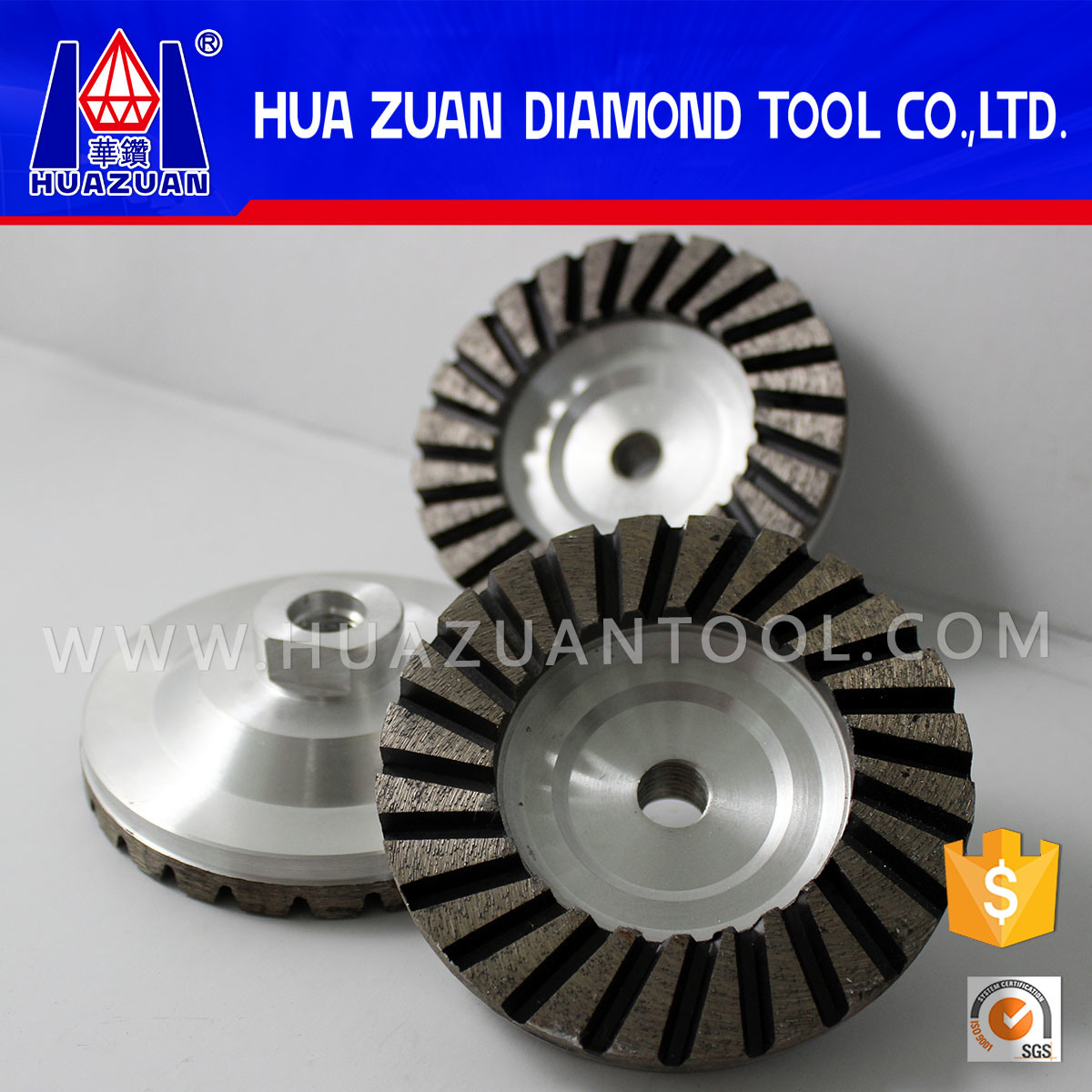 Turbo Cup Diamond Grinding Wheel for Stone and Concrete