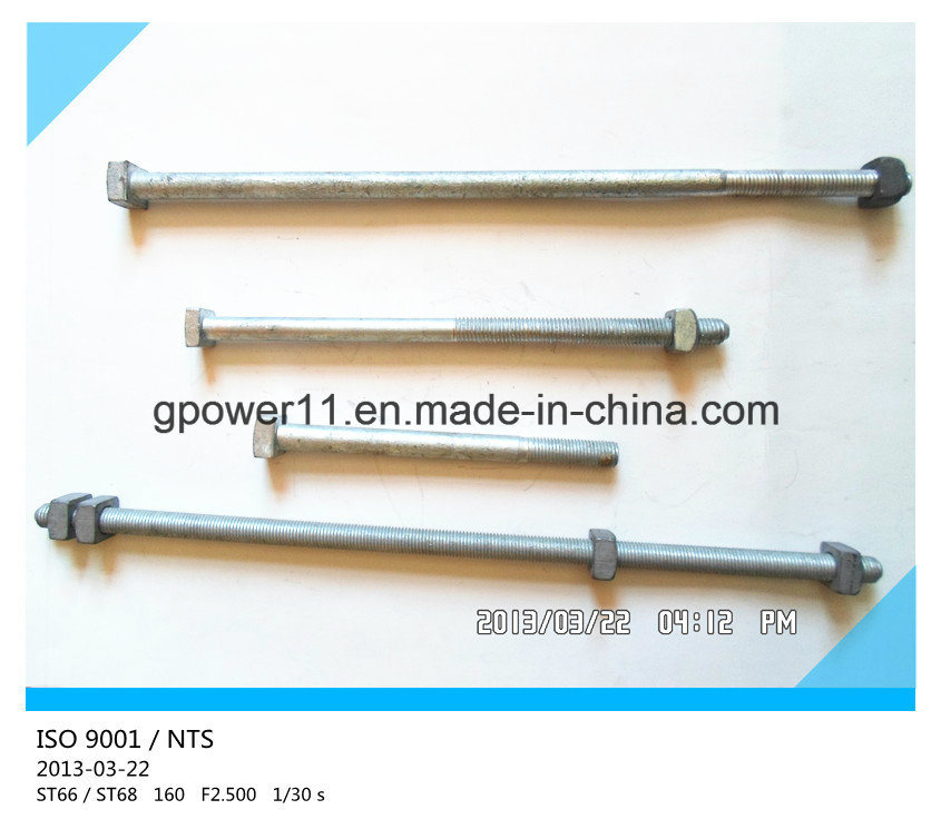 Hot DIP Galvanized Overhead Fitting Machine Power Fitting Hardware Full Thread Rod