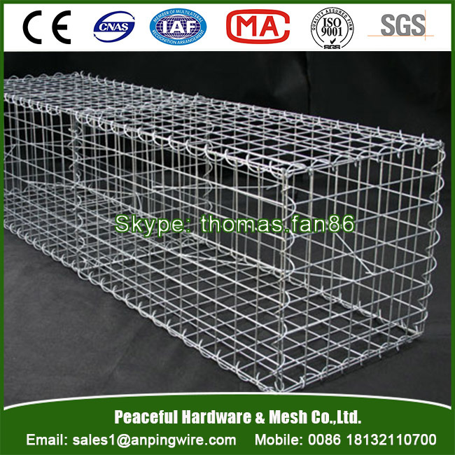 Galvanized Wire Mesh Welded Gabion / Gabion Basket / Gabion Box