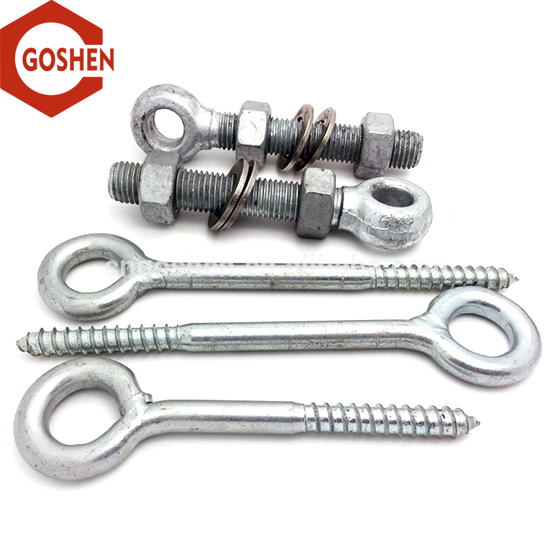 Carbon Steel Zinc-Plated Eyele Bolt / Eye Hook Screw