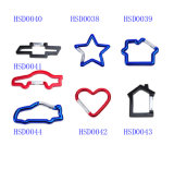 High Quality Car Heart Star House Shaped Aluminum Hook for Keychain Carabiner Camping Spring Snap Clip Promotion